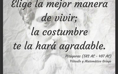 Frase célebre Pitágoras – Manera de vivir