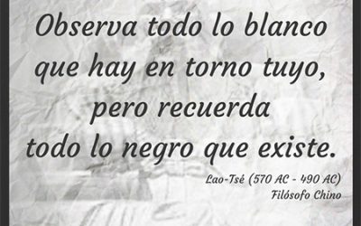 Frase célebre Lao-Tsé – Blanco y Negro
