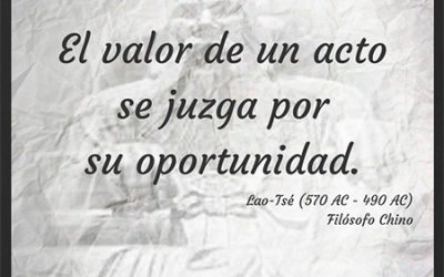 Frase célebre Lao-Tsé – Valor de los actos